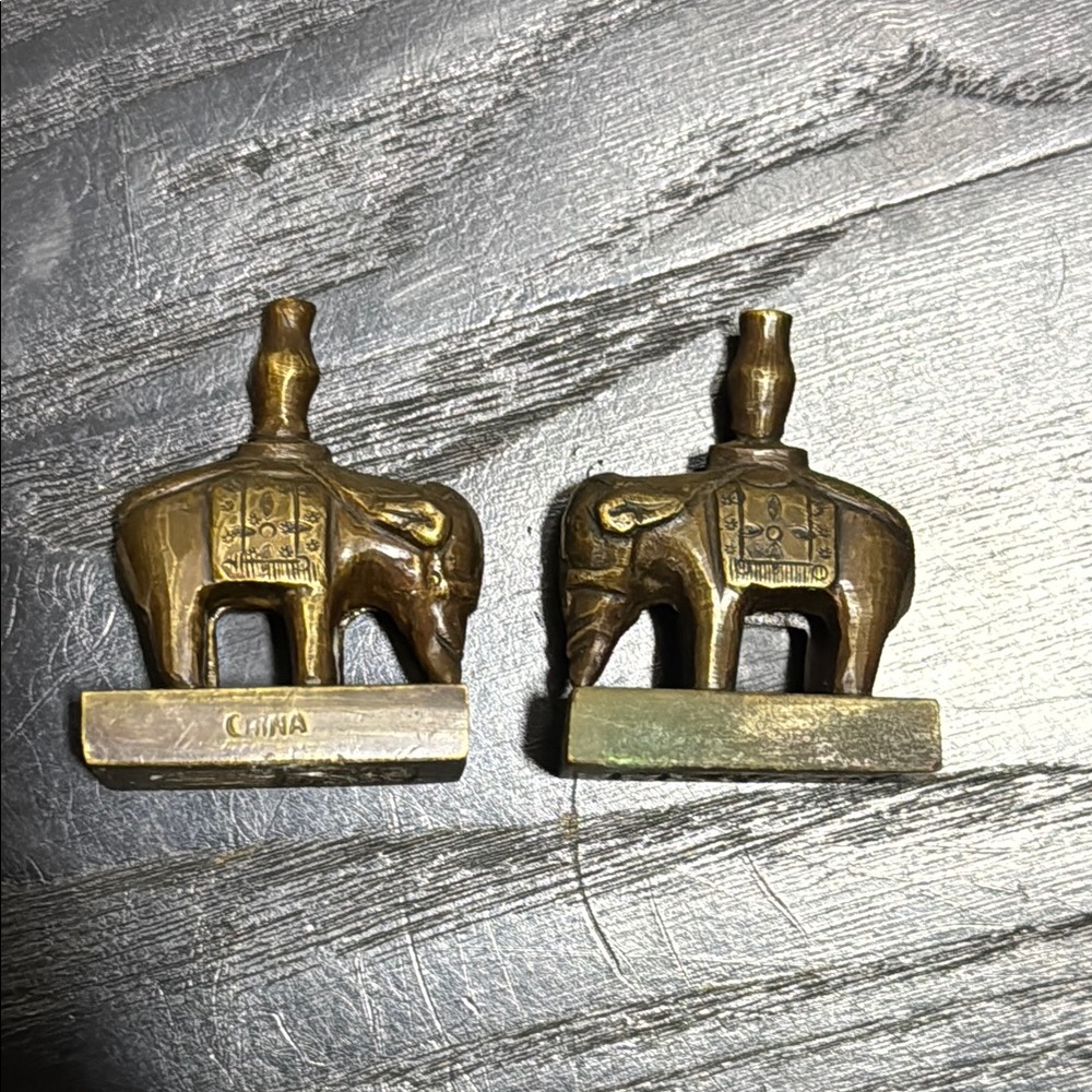 Antique Brass Elephant Decor collectable